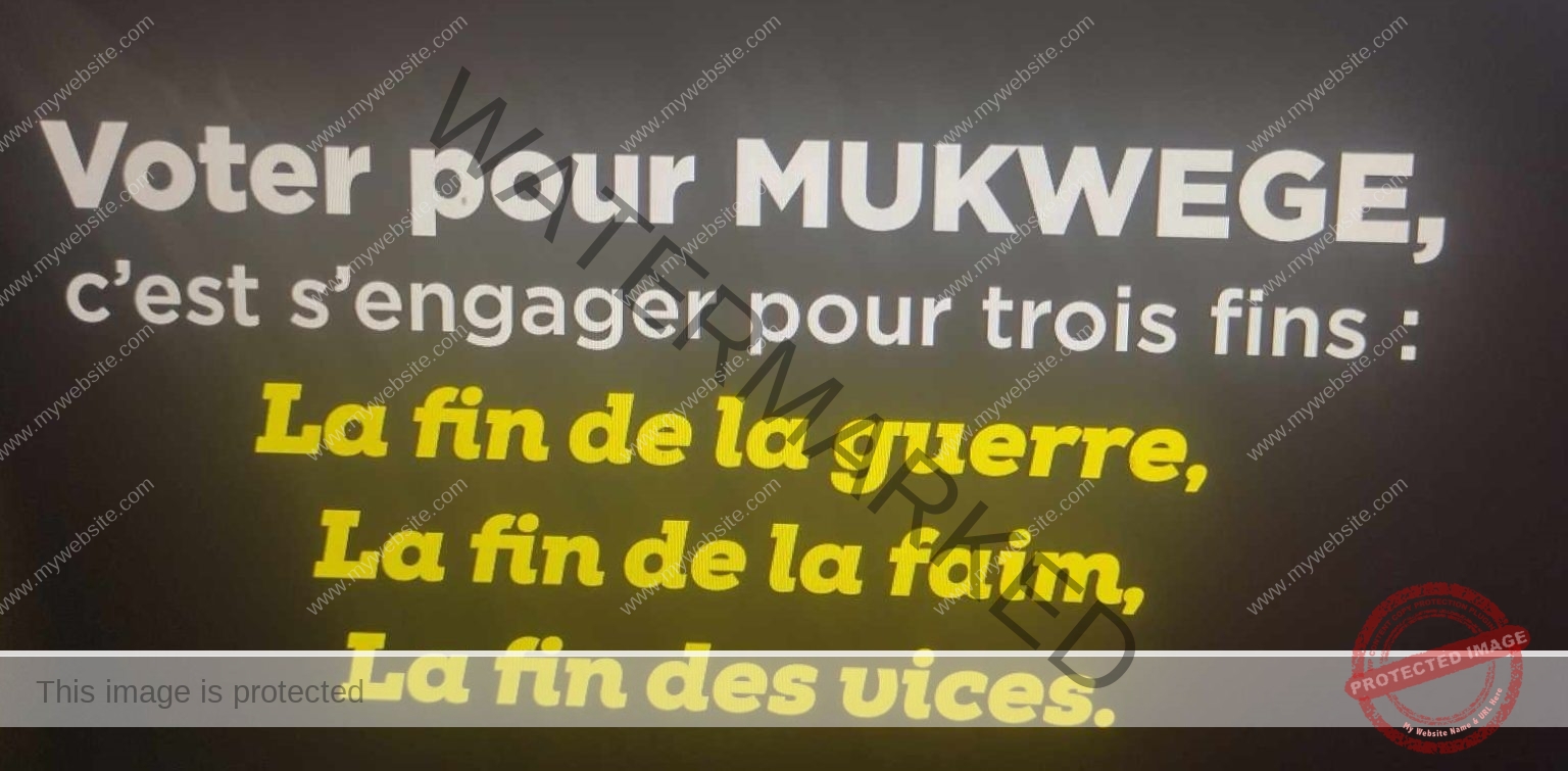 Denis Mukwege - candidat- Président