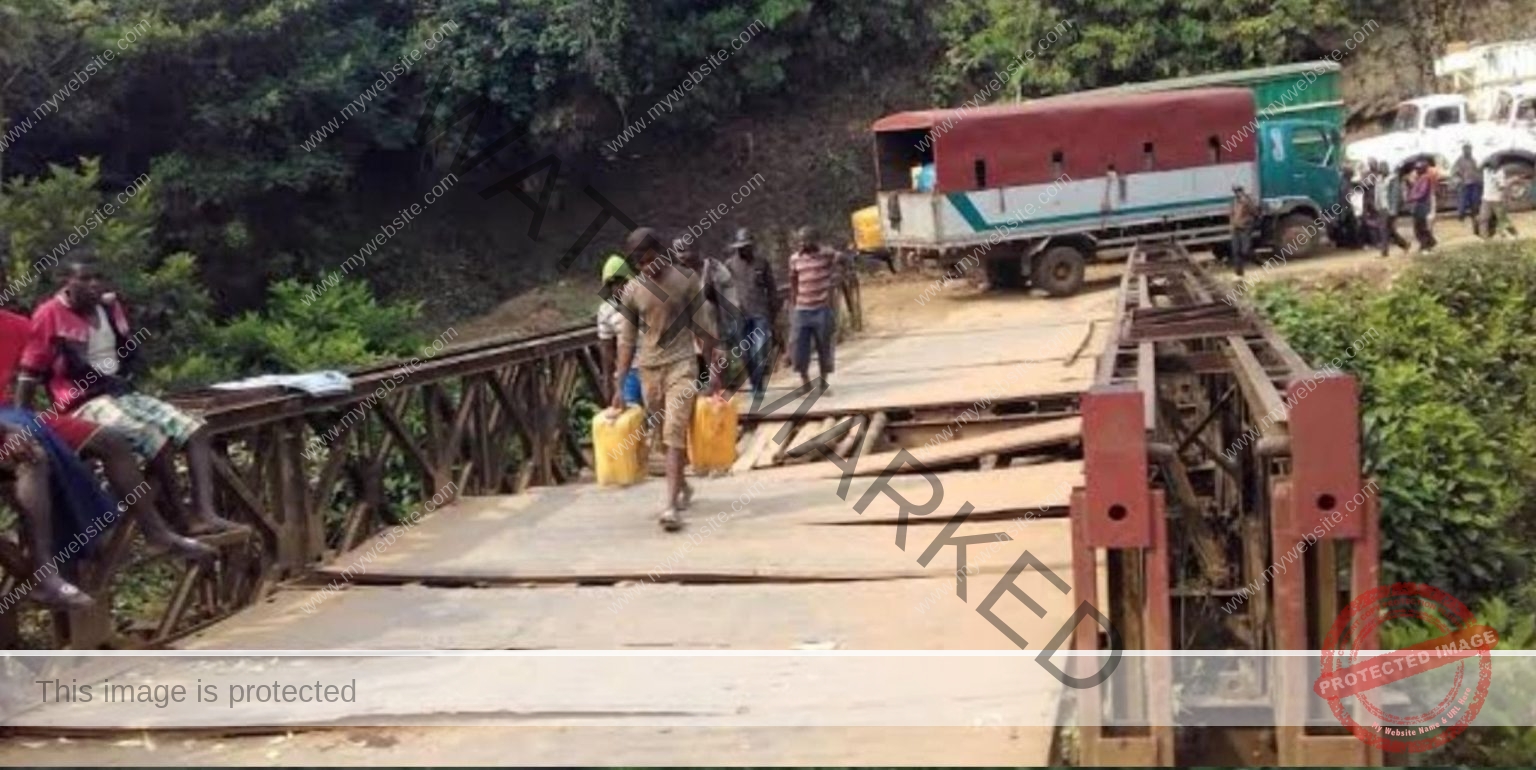 Le pont Ulindi en territoire de Mwenga