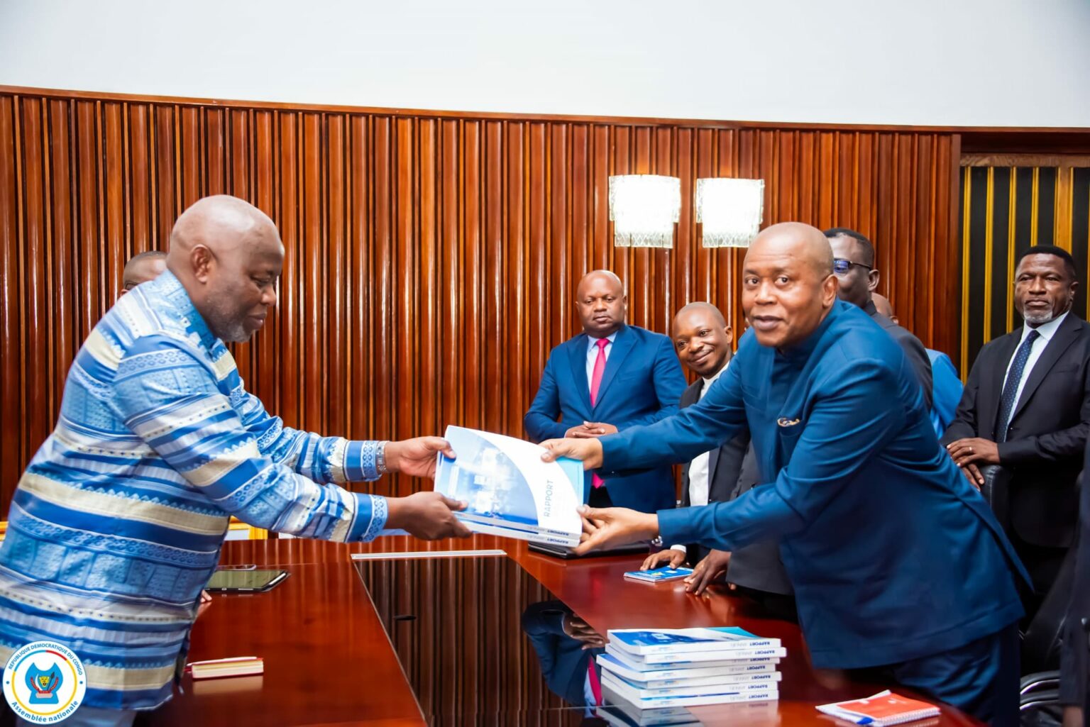 Denis Kadima de la Ceni et Vital Kamere de l'Assemblée Nationale