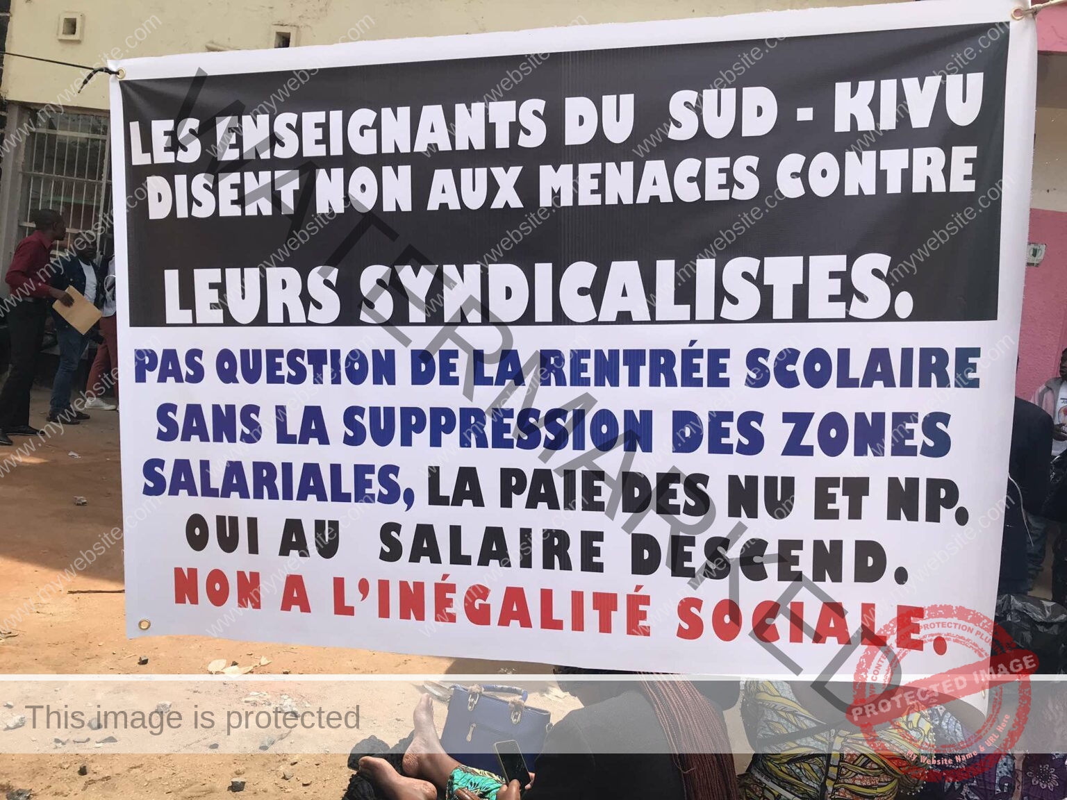 revendication des enseignants du Sud-Kivu