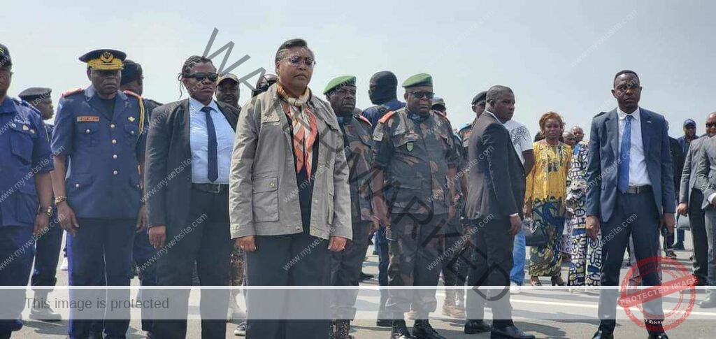 Madame Judith Suminwa, Première ministre de la République Démocratique du Congo, est arrivée dans la ville de Goma