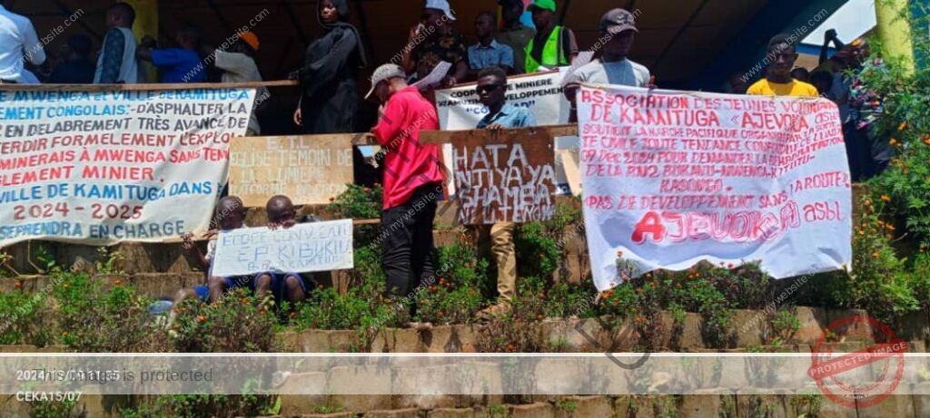 Kamituga dans la rue, des organisations de la Société civile réclament des actions pour la route et l'exploitation minière