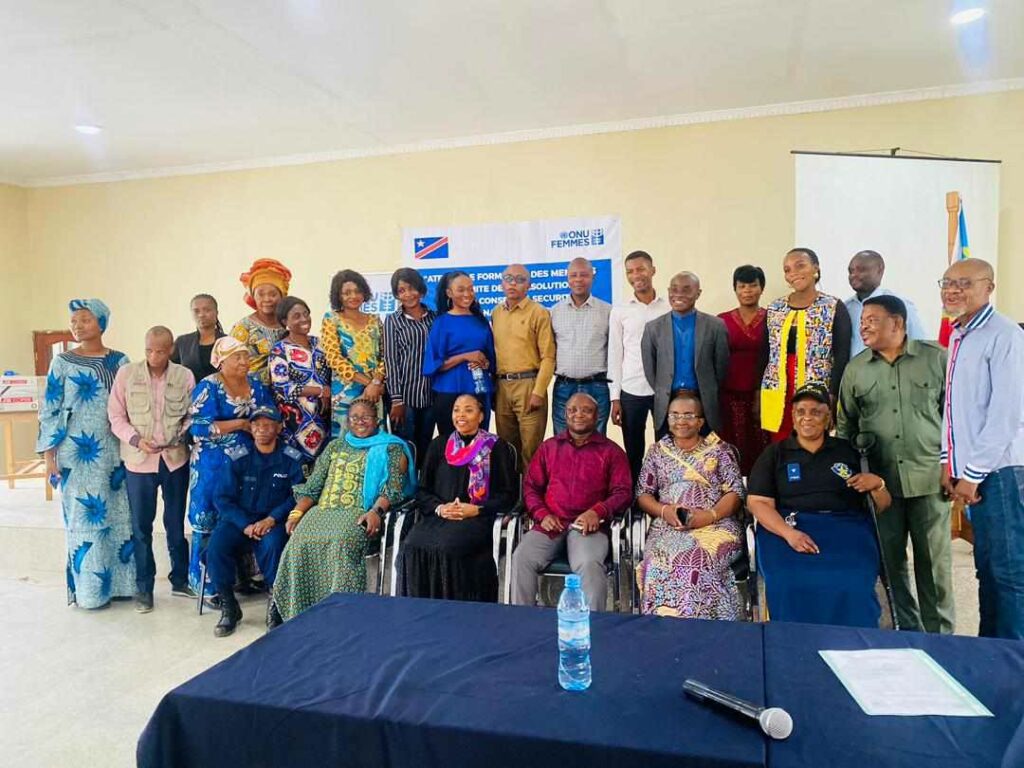 atelier de renforcement des capacités en faveur des membres du Secrétariat Provincial de la Résolution 1325 par Onu Femmes