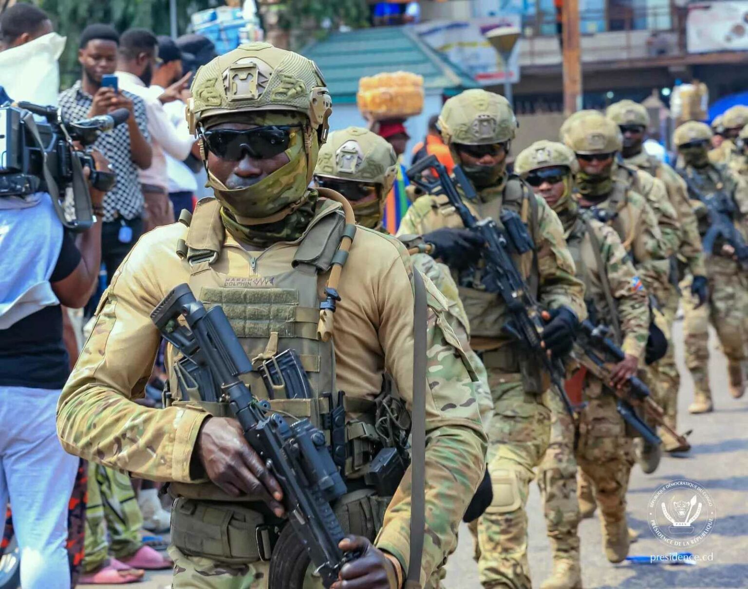 Des Militaires de la Garde Républicaine FARDC