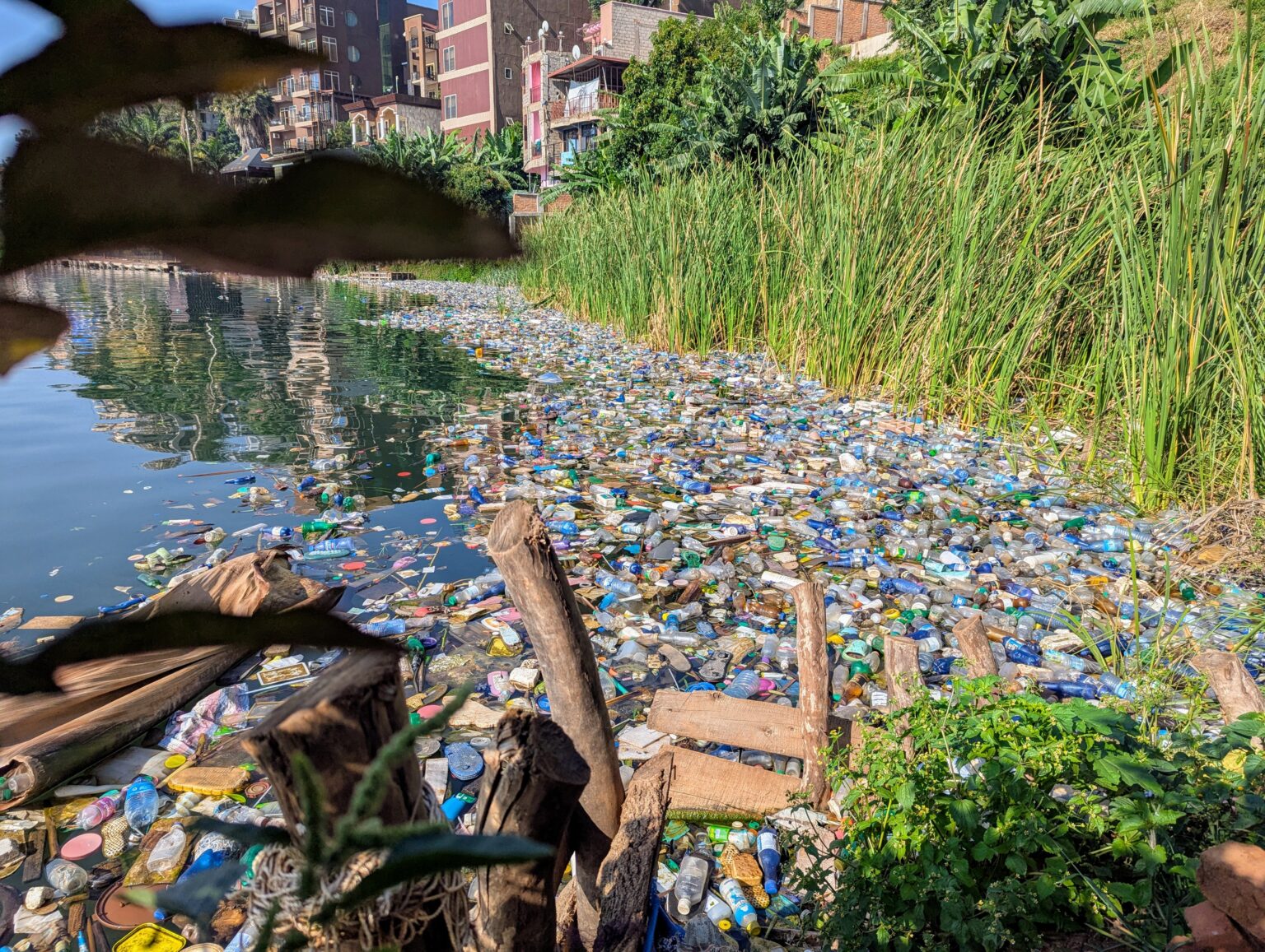 Présence des déchets sur le lac kivu