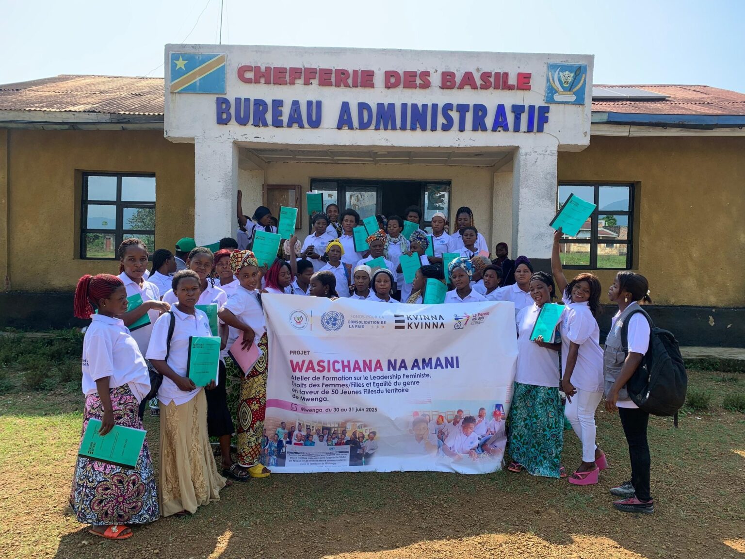 Mwenga,50 jeunes filles outillées pour devenir des actrices de paix grâce au projet « Wasichana na Amani »