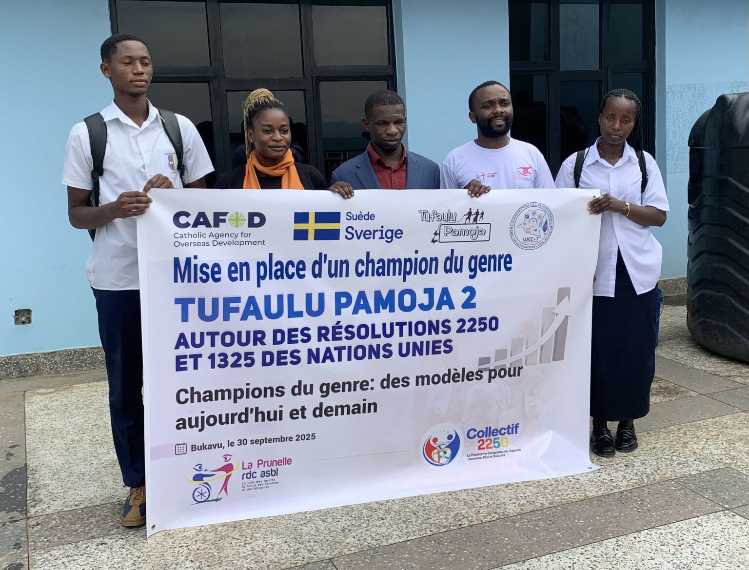 Bukavu : Trois jeunes désignés Champions du Genre dans le cadre du projet Tufaulu Pamoja 2