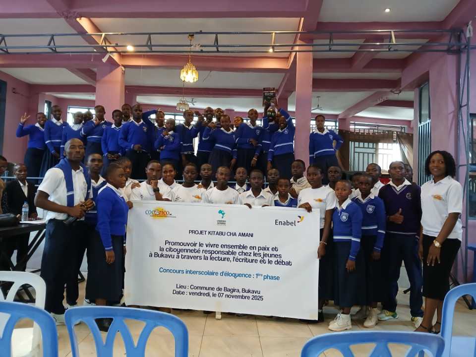 Bukavu : l’Institut Bangu remporte le concours interscolaire d’éloquence organisé par Cocorico asbl les élèves de l’Institut Bangu