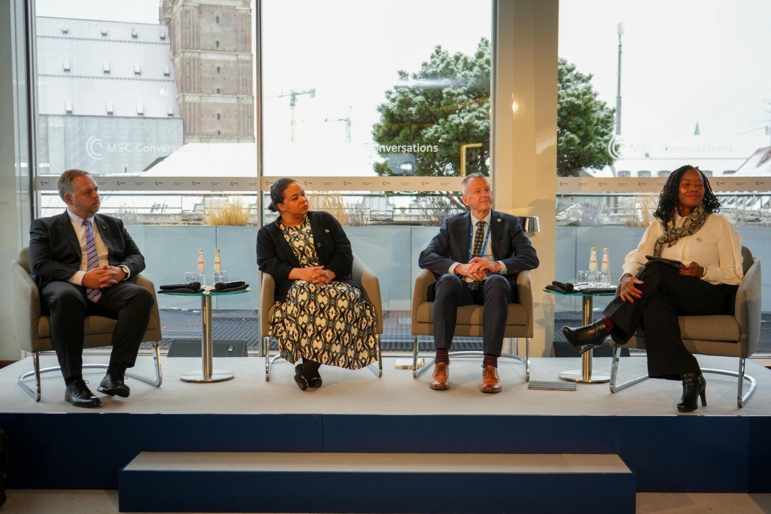 Thérèse Kayikwamba Wagner échange avec plusieurs acteurs internationaux