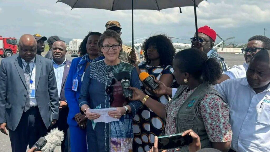 Nord-Kivu : Vivian Van de Perre annonce la réouverture progressive de l’aéroport international de Goma Vivian Van de Perre à Goma