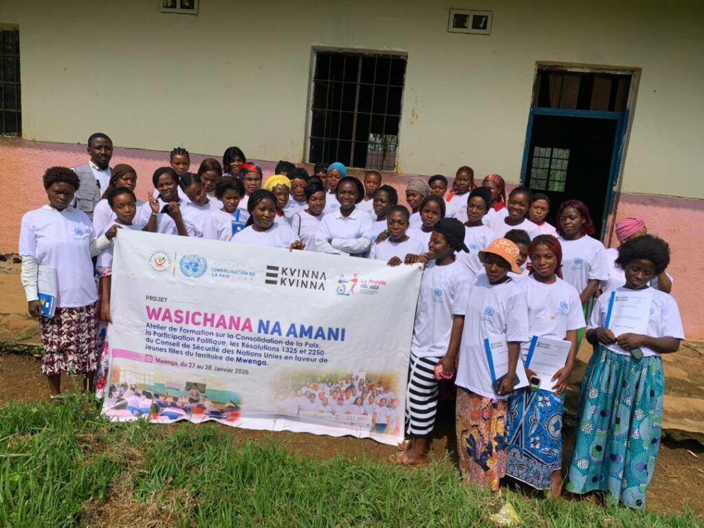 des jeunes femmes outillées pour la consolidation de la paix, la participation politique et aux Résolutions 1325 et 2250