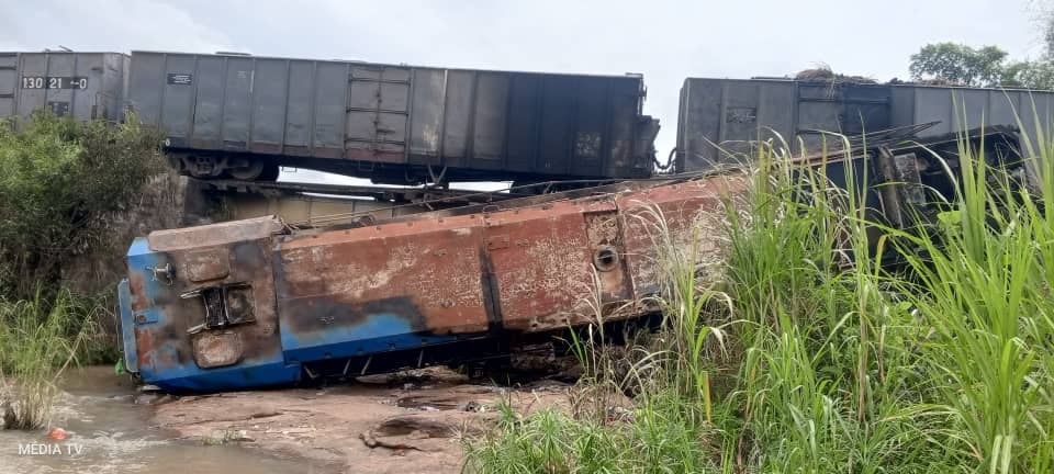 Tanganyika : 5 morts dans le déraillement d’un train à Kiluba le déraillement d’un train à Kiluba
