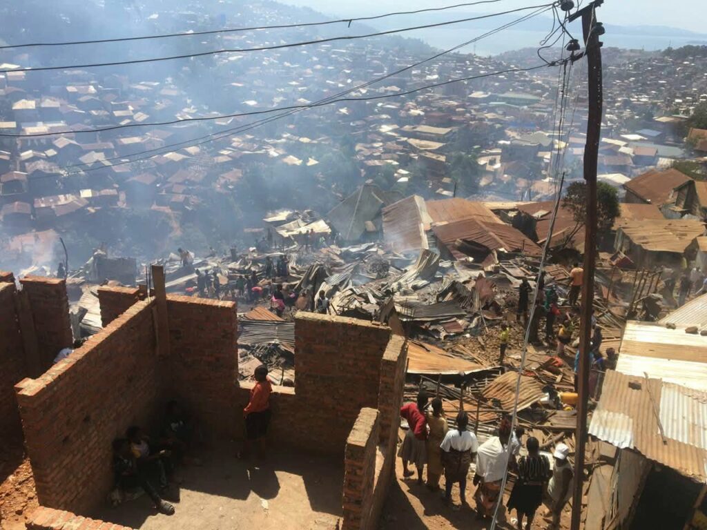 Incendie à Cahi Bukavu