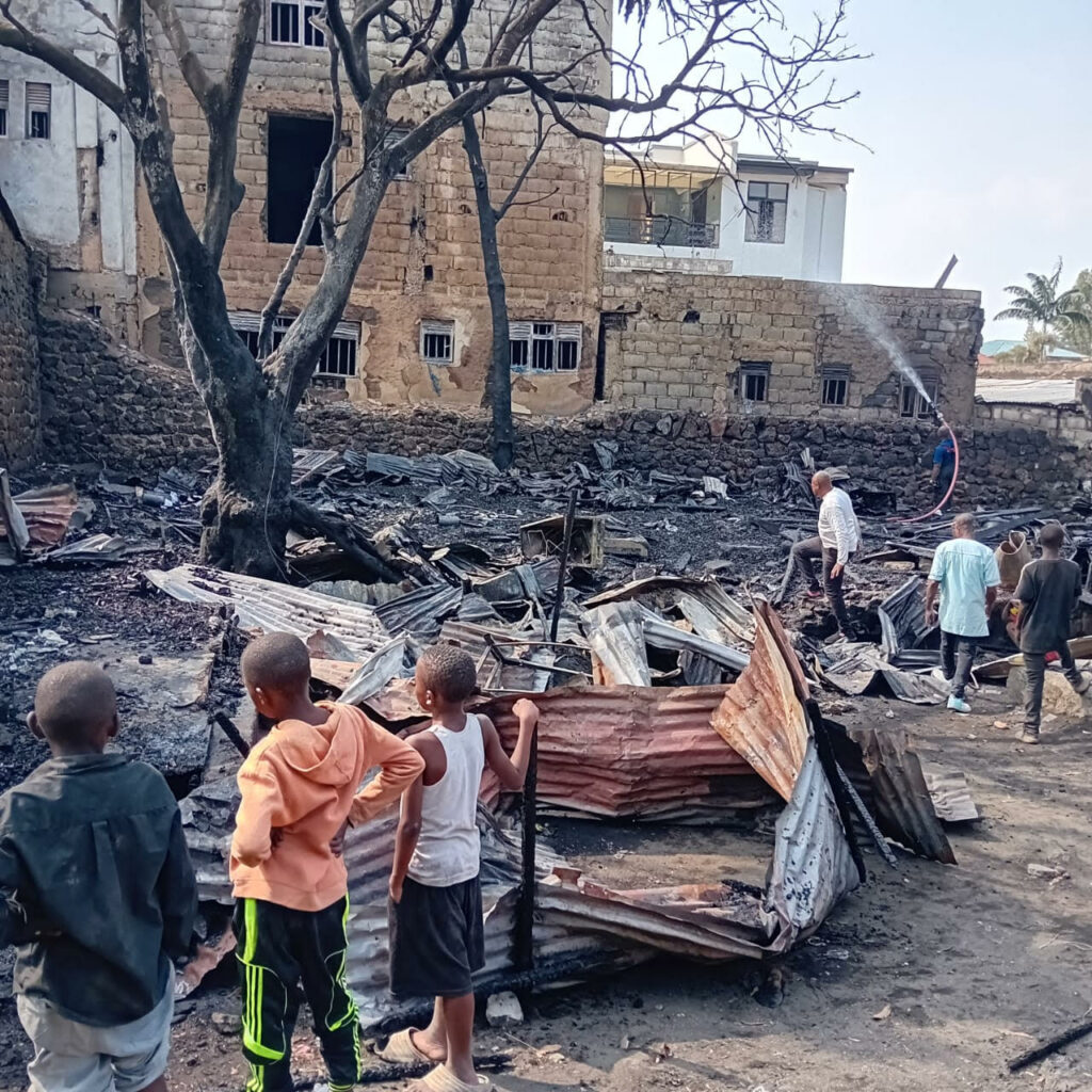 Goma : une série d’incendies ravageurs plonge plusieurs familles dans le désarroi