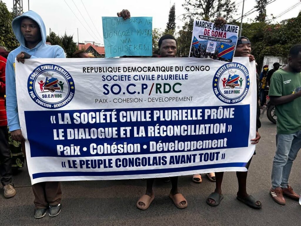 Marche de la Société Civile à Goma