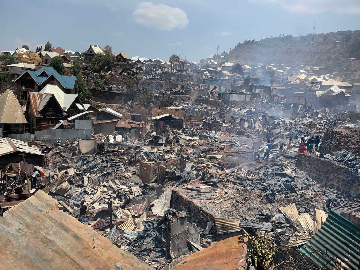 Incendie à Funu