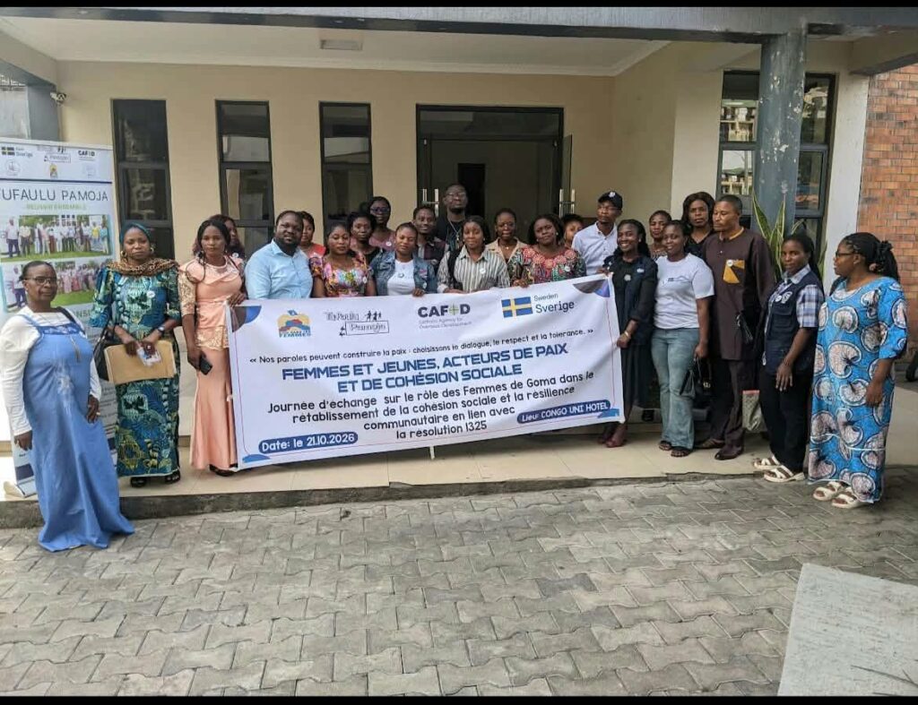 Nord-Kivu : à Goma, femmes et jeunes appelés à renforcer la cohésion sociale et la résilience communautaire Rien Sans les Femmes